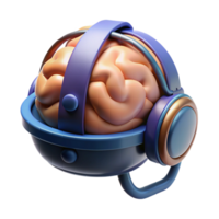 vibrant abstract Brain-computer interface headset high resolution png