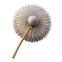 vibrant classic Single dandelion seedhead professional png