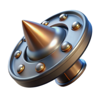 extraordinary vintage Steampunk rivet, large and metallic with visible threading professional png
