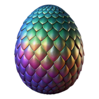 wonderful abstract A powerful dragon egg, scales shimmering with various colors premium png