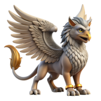 extraordinary artistic A majestic griffin, wings outstretched, sharp talons, piercing gaze authentic png