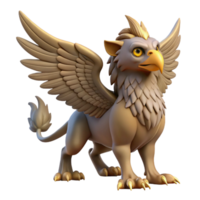 impressive traditional A majestic griffin, wings outstretched, sharp talons, piercing gaze original png