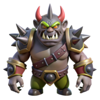 serene minimalist A menacing orcish warhammer, spiked and stained with dark markings high quality png