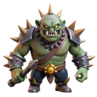 wonderful rustic A menacing orcish warhammer, spiked and stained with dark markings premium png