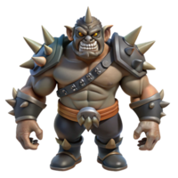 magnificent creative A menacing orcish warhammer, spiked and stained with dark markings authentic png