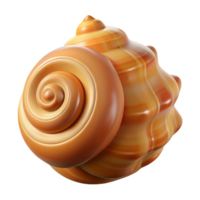 extraordinary classic A seashell, spiral shape, textured surface high resolution png