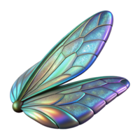 elegant creative Bioengineered Insect Wing with iridescent patterns high quality png