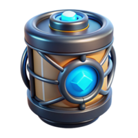extraordinary contemporary Advanced Power Cell with glowing energy core high resolution png