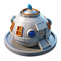 impressive minimalist Space Station Module with docking port exclusive png