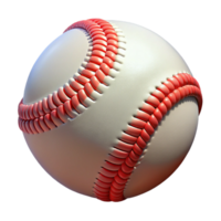 elegant minimalist A baseball, with red stitching, original png