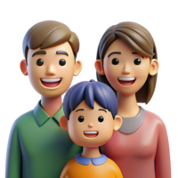 extraordinary traditional Happy family portrait - individual members only, authentic png