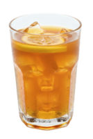 Honey Lemon Tea with Ice, Isolated on Transparent Background, Refreshing Citrus Beverage png
