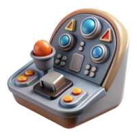 impressive classic Spaceship cockpit control panel, buttons and levers professional png
