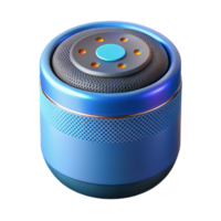 extraordinary minimalist Smart speaker with voice assistant activated detailed png