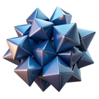 extraordinary artistic A cluster of floating, geometric shapes with sharp angles authentic png