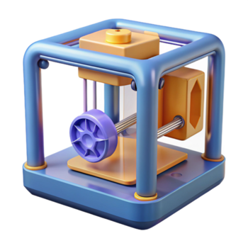 dramático clássico uma 3d impressora criando uma complexo, intrincado objeto genuíno png