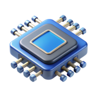 stunning creative A microchip with intricate circuitry professional png