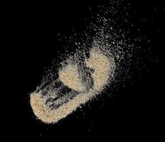 grain sand with particle isolated photo
