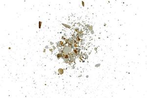 explosion rock particle photo
