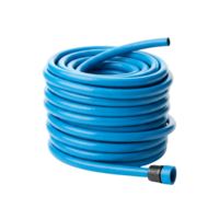 blue hose with black hose connector isolated on transparent background png