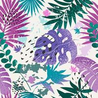 Tropical seamless pattern. Abstract natural background, bright colors. vector