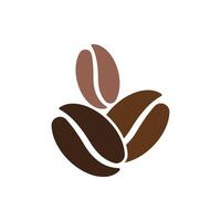 coffee beans icon symbol flat vector