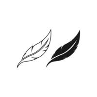 Feather icon , sign, symbol, logo, illustration, editable stroke, flat design style isolated on white linear vector