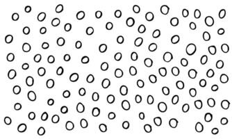 Random circles doodle background. Clumsy abstract circles vector