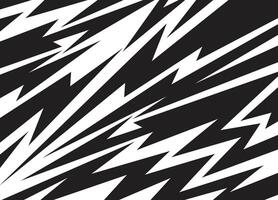 Abstract black and white background with various sharp arrow pattern vector