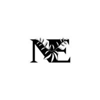 Simple Yet Striking EN NE Leaf Logo for Strong Recognition vector