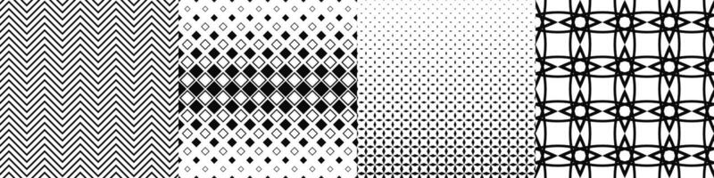 Monochrome pattern collection vector