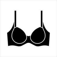 bra Icon Symbol isolated white background. illustration. color editable. vector
