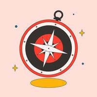 Illustration of a Navigation Compass vector