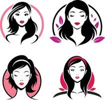 Logo for women's facial shop vector
