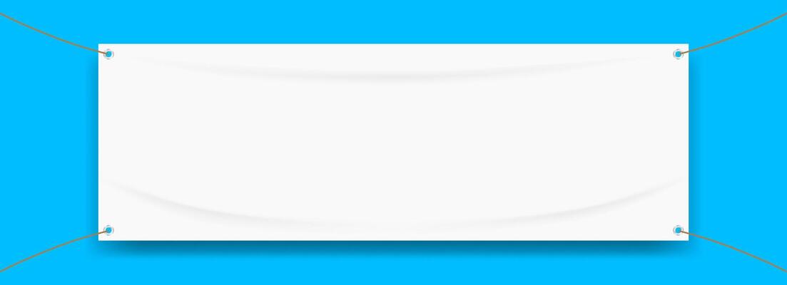 vinyl banner blank for mock up, fabric empty for banner advertising