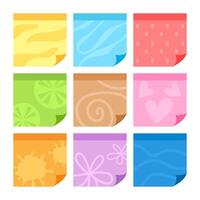 post it, paper post, memo paper vector
