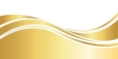 gold gradient for banner, golden wavy shape vector