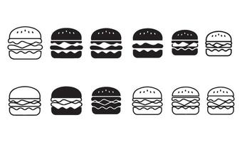 Stylish flat hamburger menu icons for seamless mobile and desktop navigation vectors design
