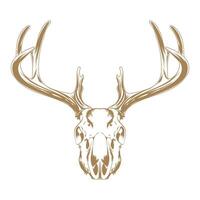 deer head skull , art design vector