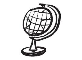 Illustration of an Globe University Handdrawn vector