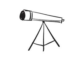 Illustration of an Space Telescope Handdrawn vector