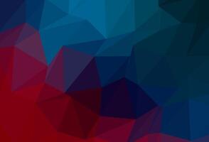 Dark Blue, Red shining triangular pattern. vector