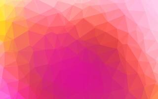 Light Pink, Yellow shining triangular pattern. vector