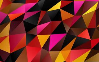 Light Pink, Yellow polygon abstract backdrop. vector