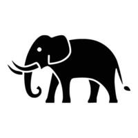 an elephant is shown vector