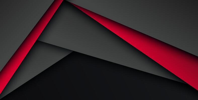 Red background overlap dimension gray illustration message board for text and message design
