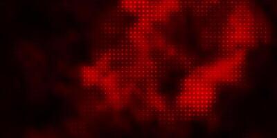 Dark Red layout with circles. vector