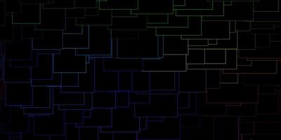 Dark Multicolor pattern in square style. vector