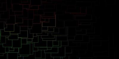 Dark Multicolor layout with lines, rectangles. vector