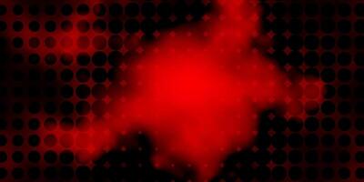 Dark Orange layout with circle shapes. vector